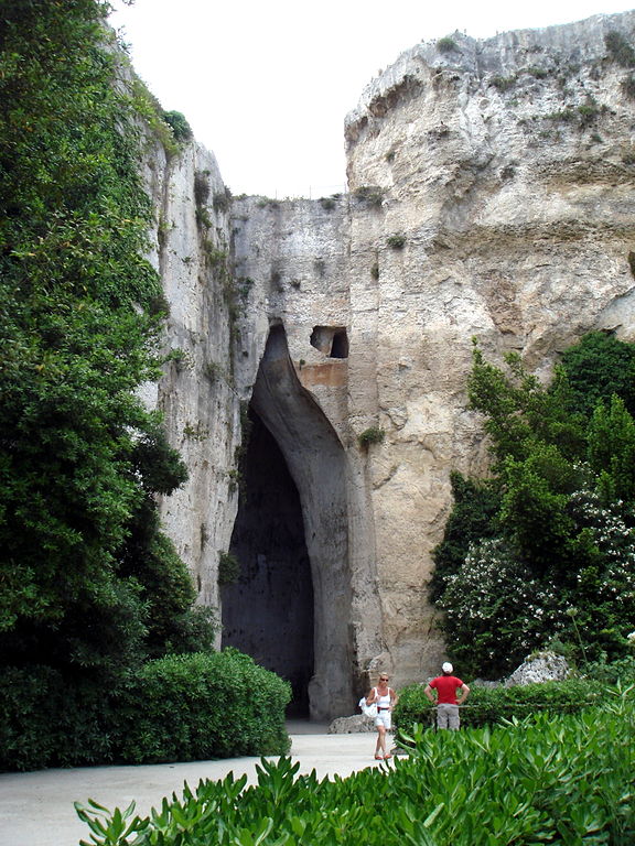 The Ear of Dionysius in the city of Syracuse, Sicily